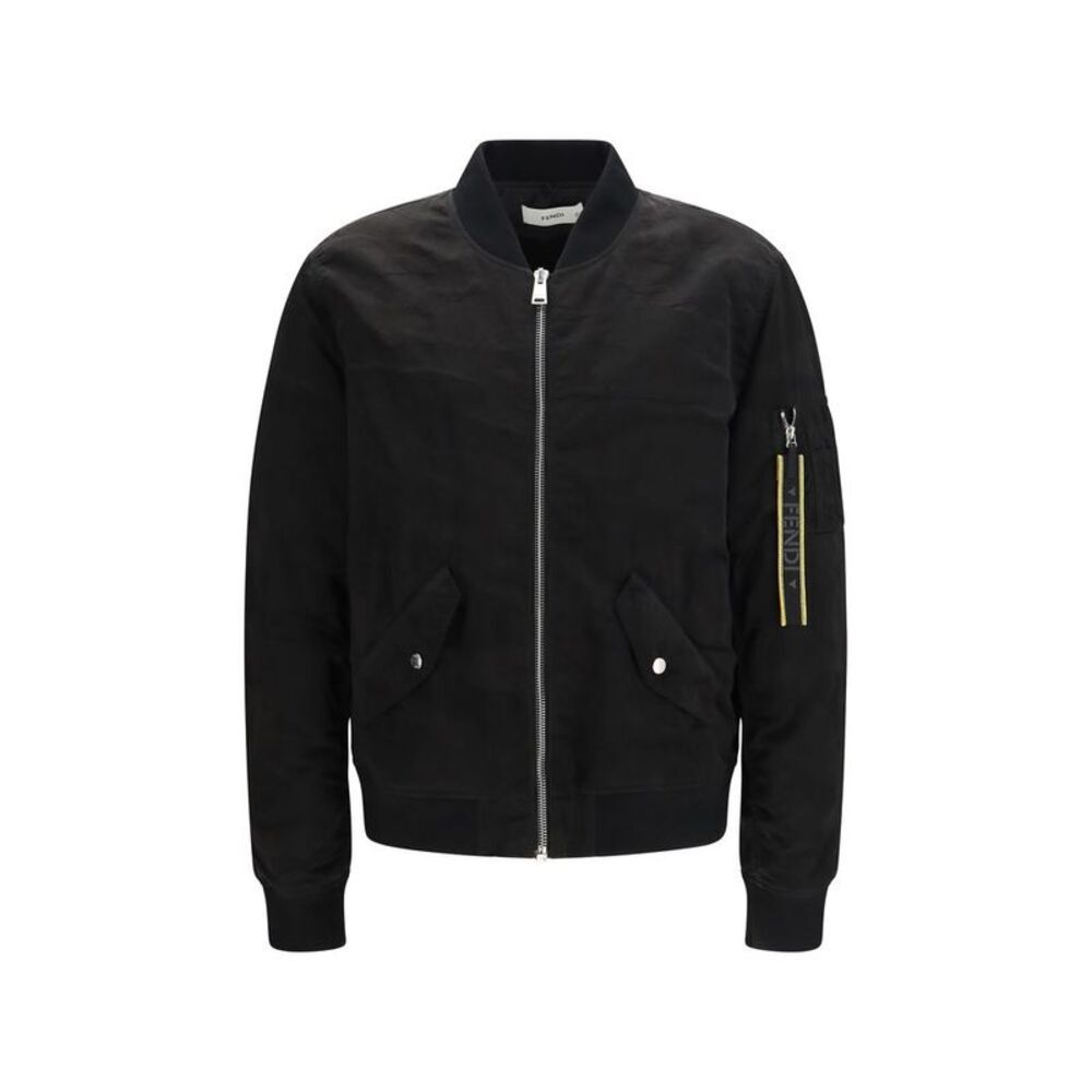 Fendi Black Polyamide Men's Bomber